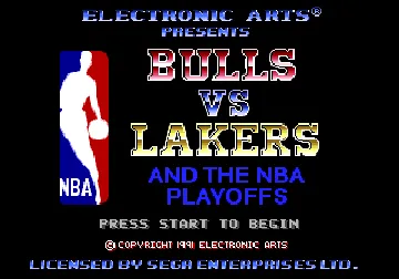 NBA Pro Basketball - Bulls vs Lakers (Japan) screen shot title